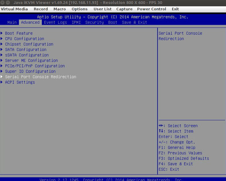 supermicro serial over ssh