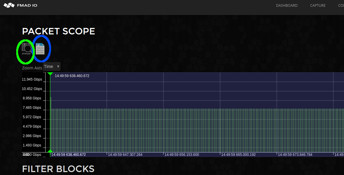 10g packet capture manual capture stop