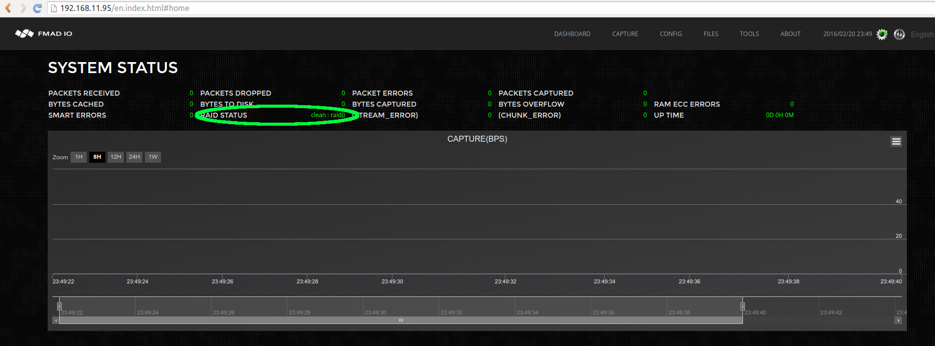 11g packet capture scheduling step 1