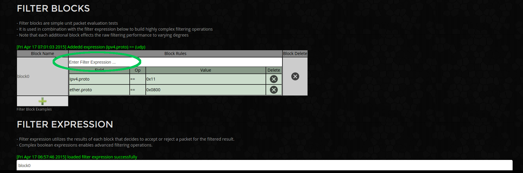 fmadio10 packet filtering