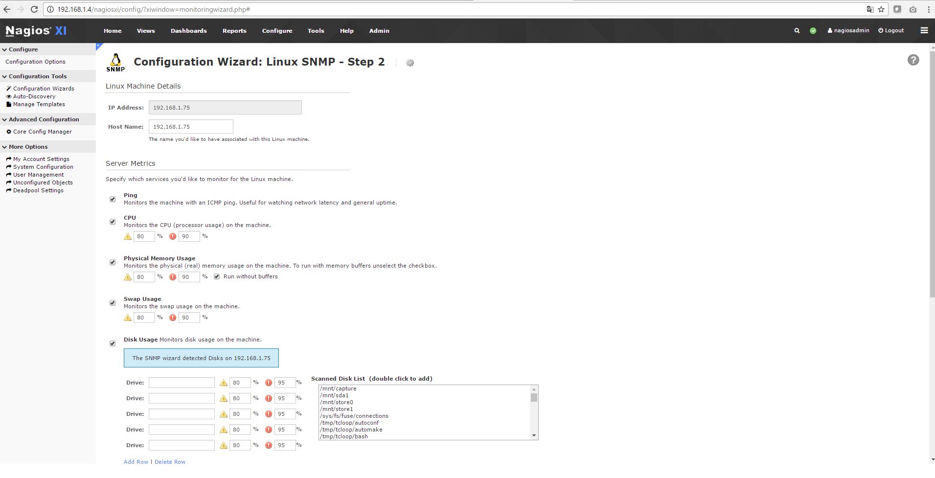 10g packet capture manual nagios setup 0