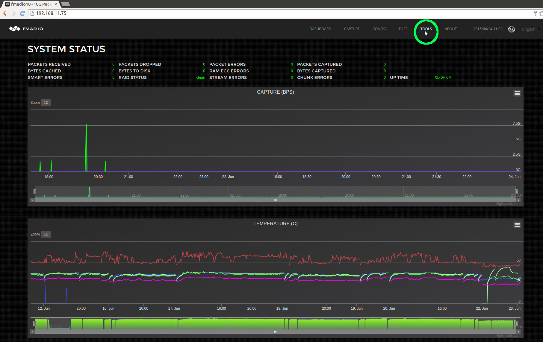 10g packet capture firmware update top